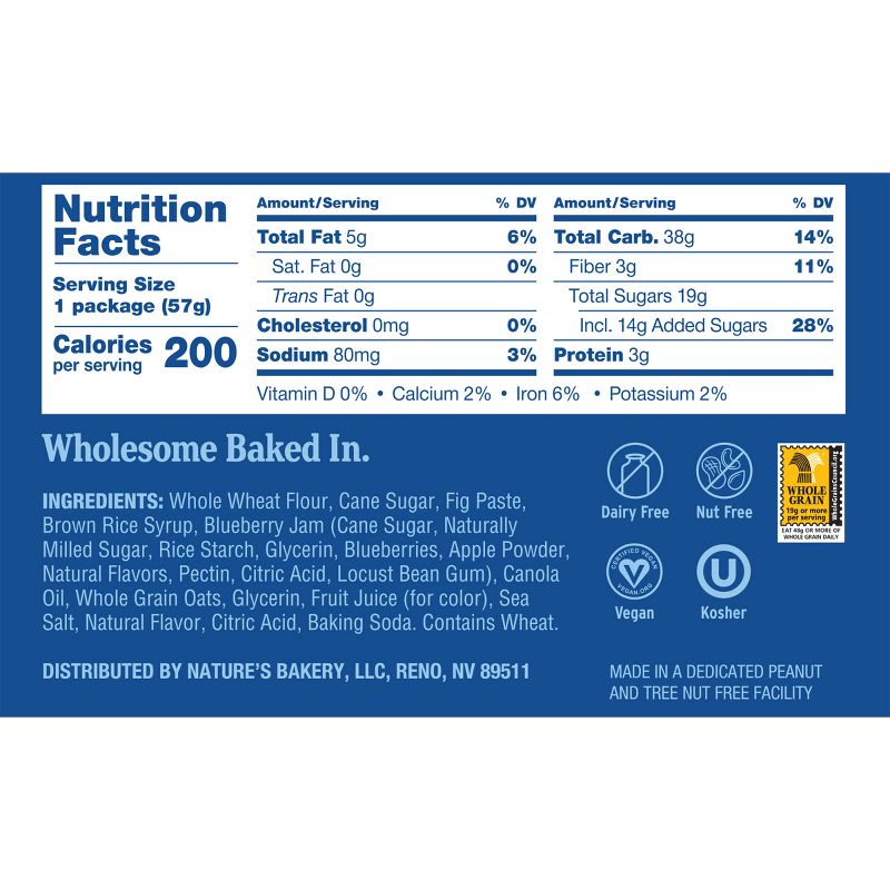 Nature's Bakery Blueberry Fig Bar - 6ct, 3 of 5