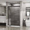 MAYEERTY Double Sliding Glass Shower Door Aluminum Framed Shower Enclosure with Clear Tempered Glass, Stainless Steel Hardware, Black - 2 of 4