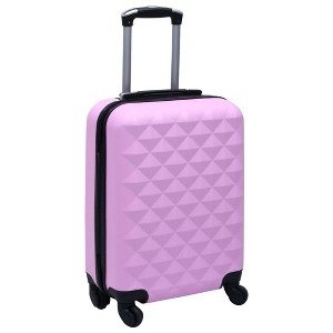 vidaXL Hardcase Trolley Pink ABS - 1 of 4
