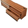 Mirod Modern TV Stand with Ample Storage,4 Drawer Design with Tempered Glass ,Built-in Charging Ports and Ambient LED Lighting - 3 of 4