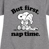 - Peanuts - Snoopy First Nap Time Graphic Short Sleeve Fleece Dress - 2 of 4