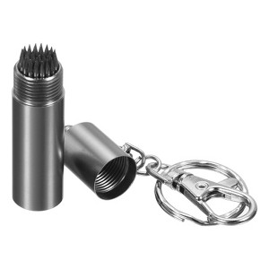 Unique Bargains Snooker Billiard Pool Cue Tip Shaper Pool Cue Stick Tip Repair Billiard Cue Care Accessory with Keychain - 1 of 4