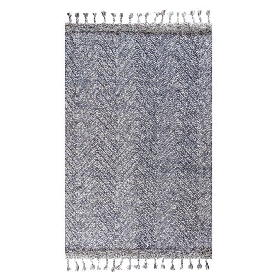 5'x8' Petra Area Rug Blue/Gray/Ivory - Anji Mountain