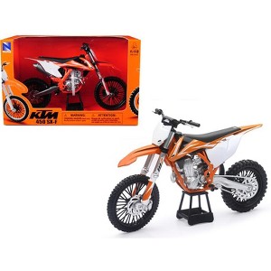 KTM 450 SX-F Dirt Bike Orange and White 1/10 Diecast Motorcycle Model by New Ray - 1 of 4