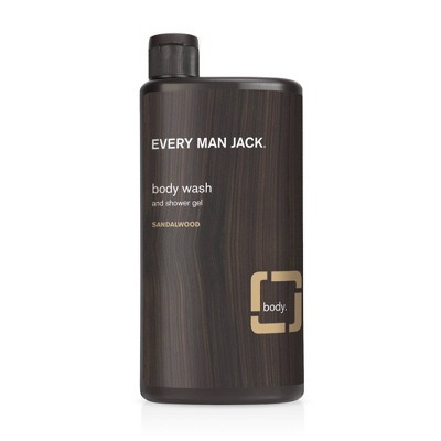 Every Man Jack Men's Hydrating Sandalwood Body Wash for All Skin Types - 16.9oz