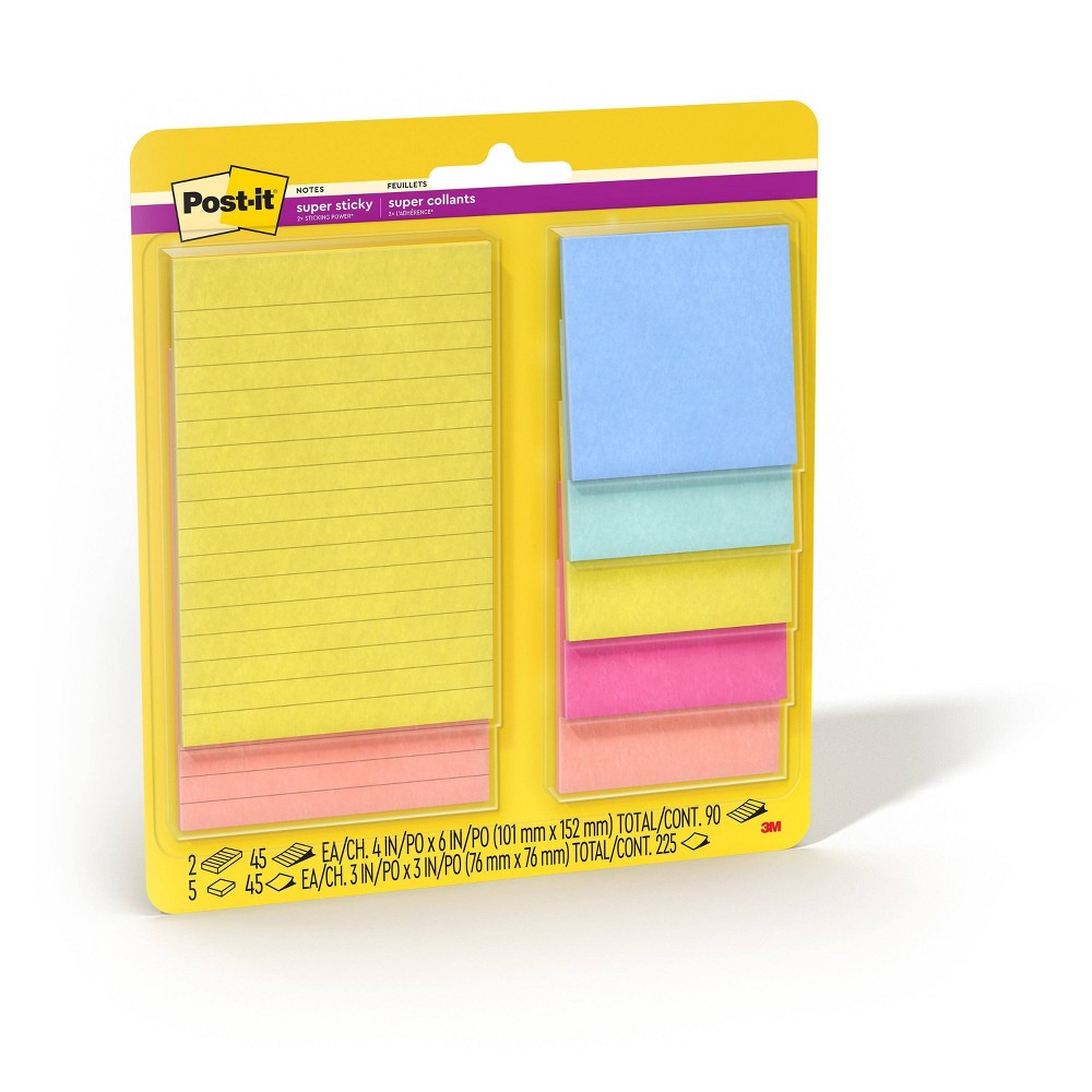 Photos - Desk Organiser Post-it Summer Joy Super Sticky Notes 7pk 