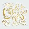 Merry Christmas Quote Peel and Stick Giant Wall Decal with Metallic Ink Gold - RoomMates - 3 of 4