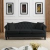 CAVINAS Upholstered Sofa Tufted Couch with Rolled Arms and Nailhead, Chesterfield Sofa, Loveseat Sofa with Pillows, Velvet Sofa for Living Room - 2 of 4