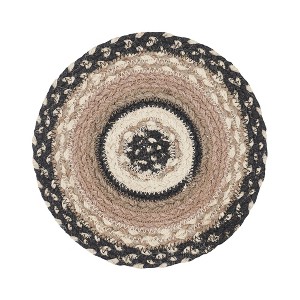 Sawyer Mill Charcoal Creme Jute Trivet 8 - 1 of 3