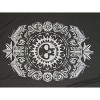 Skull, Bones, Death, Symbol Men's Black Long Sleeve Graphic Tee- - 2 of 2