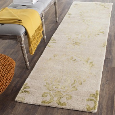 Hand-Tufted Artisan Blue Wool 27" Area Rug