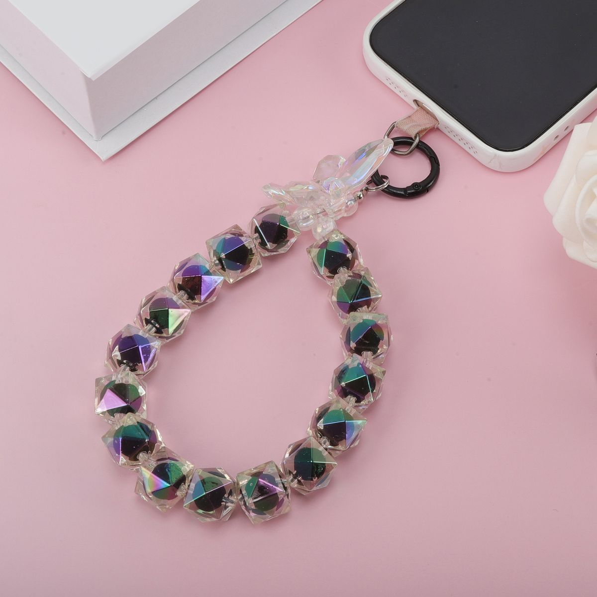 Unique Bargains Colorful Bow Phone Charm 1 Pc - thumbnail 2