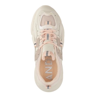 Женские кроссовки Andrea Women’s Chunky Fashion Sneakers with Platform Sole 90063 Beige 9 — фото 5
