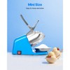 VEVOR Ice Crusher Machine, 286lbs Per Hour Electric 4 Blades Snow Cone Maker, Stainless Steel Shaved Ice Machine with Bowl and Cover, Blue - 4 of 4