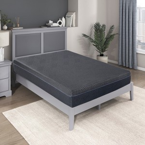 TinyHomie 11 inch Mattress Green Tea Gel-Infused Memory Foam Mattress, Gray, Mattress in a Box - 1 of 4