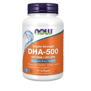 DHA 500 mg by Now Foods  -  90 Softgel - 1 of 2