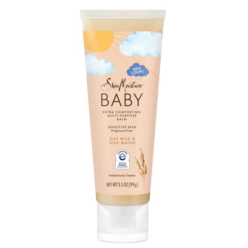 SheaMoisture Baby Multi-Purpose Balm Oat Milk &#38; Rice Water Extra Comforting Fragrance Free for Sensitive Skin - 3.5oz, 1 of 6