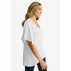 Jessica London Cutout Flutter Sleeve Tunic - 4 of 4