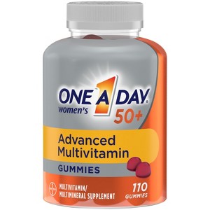 One-A-Day Women's 50+ Advanced Multivitamin Gummies, 110 Count - 1 of 4