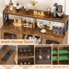 47.2" Wine Bar Cabinet with Led Light - 2 of 4