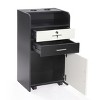 Sevobal Utility Storage Cabinets Salon Styling Cabinet with 2 Drawers, 2 Hair Dryer Holders and 1 Cabinet, Moveable Cabinet with Wheels, Multicolored, - 4 of 4