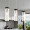Livex Lighting Art Glass 1 - Light Pendant in  Bronze - 3 of 4