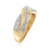 Ross-Simons 0.25 ct. t.w. Diamond Twist Ring in 18kt Gold Over Sterling Size 5 - 3 of 4