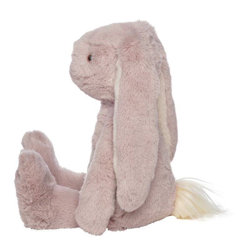 Manhattan Toy Ivy the Mauve & Light Beige Snuggle Bunnies 12" Stuffed Animal with Embroidered Accents, 5 of 8