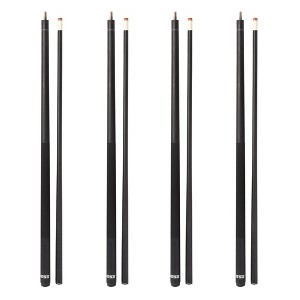 GSE Set of 4 Fiberglass Graphite Composite Billiard Pool Cue Sticks, 58" 2-Piece Pool Cues for Bar/House Use - 1 of 4