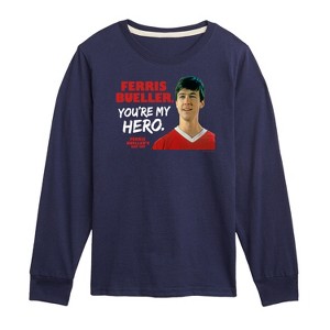 Boys' - Ferris Bueller's Day Off - Ferris My Hero Long Sleeve Graphic T-Shirt - 1 of 4