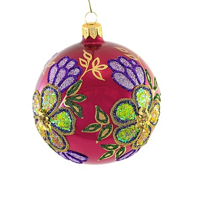 Holiday Ornament 12 Pc Boxed Heirloom - 12 Ornaments 1.5 Inches - Mini -  Go090 - Glass - Multicolored