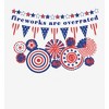 Fireworks Are Overrated Festival Flags Adult Long Sleeve Hoodie - 2 of 2