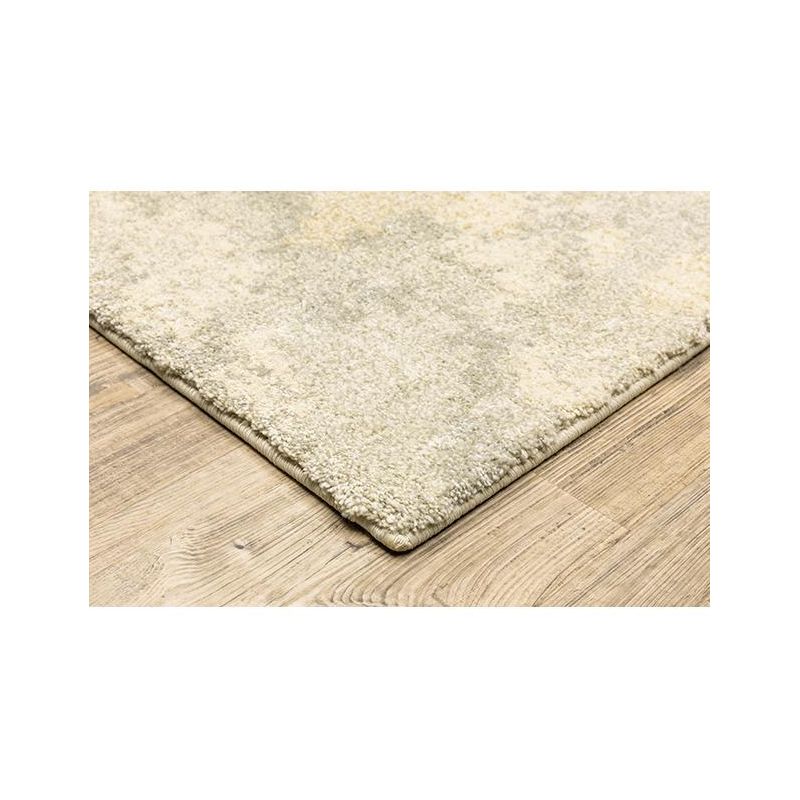 Oriental Weavers Outdoor Ivory Blue Polypropylene Floral Machine-Woven Area Rug, 3 of 9