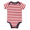 Hudson Baby Infant Boy Cotton Bodysuits 3pk, Captain - 4 of 4