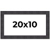 PosterPalooza | Panoramic Distressed Brown Picture Frame - UV Acrylic, Foam Board Backing, Hanging Hardware - 2 of 4
