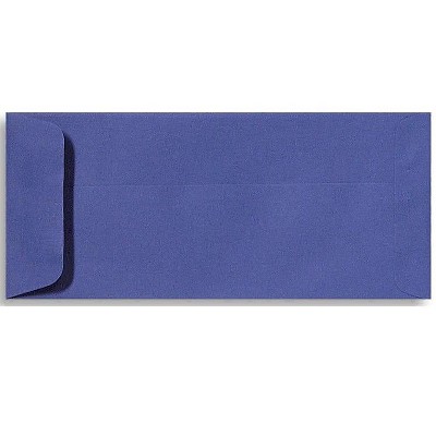 LUX 4 1/8" x 9 1/2" #10 70lbs. Open End Envelopes Boardwalk Blue 50/Pack EX7716-23-50