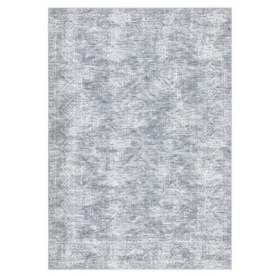 Machine Washable Modern Area Rug Geometric Distressed Non Slip Stain Resistant Non Shedding Pet Friendly Rugs for Living room Bedroom Kitchen