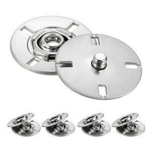 Unique Bargains Alloy Invisible Durable High Hardness Buckle Fasteners Press Studs Buttons 5 Pcs - 1 of 4