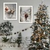 Gulches 2-Piece Vignette On The Eve of Christmas White Framed Wall Art by Jo Moulton, Ready-to-Hang for Living Room, Holiday Decor - 2 of 4