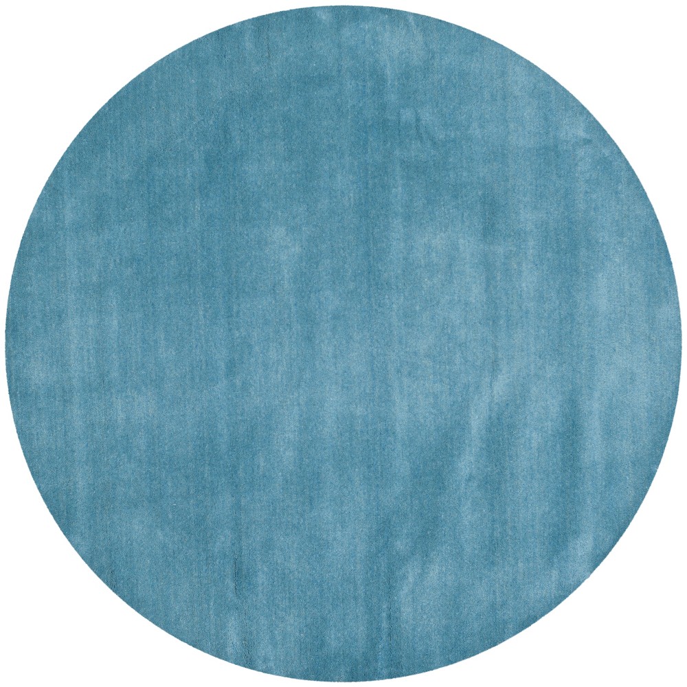 6' Solid Tufted Round Area Rug Blue - Safavieh