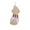 3.75 In Kitten With Knitted Scarf Christmas Santa Hat Tree Ornaments - 2 of 3