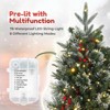 Homhougo 3ft Mini Artificial Christmas Tree with Realistic Spruce Tips & Sleigh Base, Great for Home or Office Decoration - 3 of 4