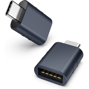 Syntech USB C to USB Adapter Pack of 2 USB C Male to USB 3.0 Female Adapter Compatible With Type C Devices - 1 of 4