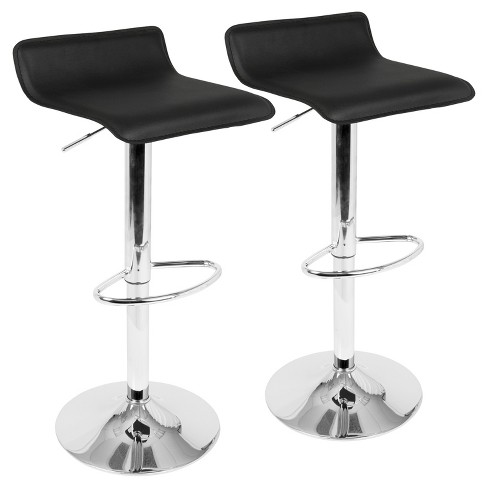 Black plastic bar discount stool