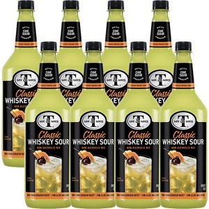 Mr & Mrs T Whiskey Sour, 1L Bottle, 8 Pack – Premium Cocktail Mixer, Ready to Use - 1 of 4