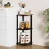 HOMLUX 3 Tier Decorative Corner Bookshelf Display Rack - 4 of 4
