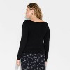 Women's Slim Fit Long Sleeve Round Neck T-Shirt - Wild Fable™ - 3 of 3