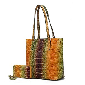 MKF Collection Piper Gradient Rainbow Women’s Tote Bag with Matching Wallet by Mia K - 1 of 4