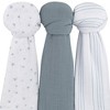 Ely's & Co. Cotton Muslin Swaddle Blanket  3 Pack - image 3 of 4