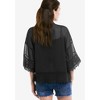 ellos Plus Size Sheer Lace Trim Duster Cardigan - 4 of 4